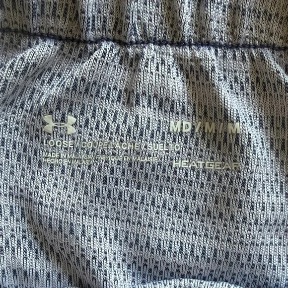 Under Armour Women's Black Athletic Mesh Shorts with Branded Waistband - Picture 2 of 3